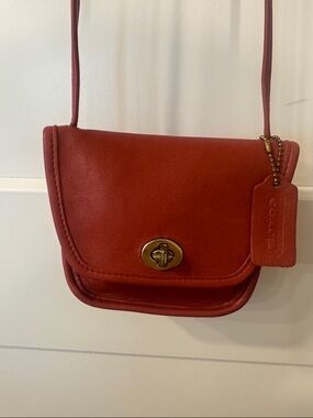 Vintage Red Coach Everett Bag 9934 USA 1998